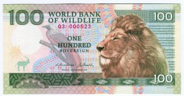 Czech Republic 100 Sovereign 2019 Specimen "World Bank of Wildlife"
# 3 000 523;Gabris banknote; Mintage: 03-1600; "Tribute to the artistic masterpie...
