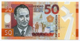 Slovakia 50 Korun 2018 Specimen "Alexander Dubček"
Fantasy Banknote; Limited Edition; Made by Matej Gábriš; BUNC