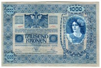 Austria 1000 Corona 1902 
P# 8b; UNC, Crispy