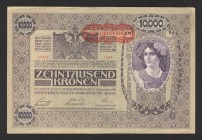 Austria 10000 Kronen 1919 First Issue
P# 65; XF-aUNC