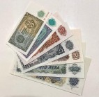 Bulgaria 3-5-10-25-50-100-250 Leva 1951 
UNC