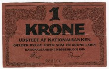 Denmark 1 Krone 1914
P# 10a; VF