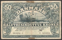 Denmark 50 Kroner 1942
P# 32d; № C5810272