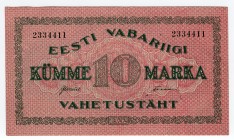 Estonia 10 Marka 1922
P# 53a; UNC