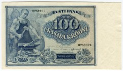 Estonia 100 Krooni 1935
P# 66a; UNC