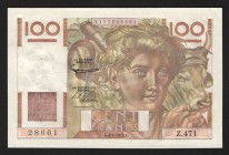 France 100 Francs 1952 
P# 128e; aUNC