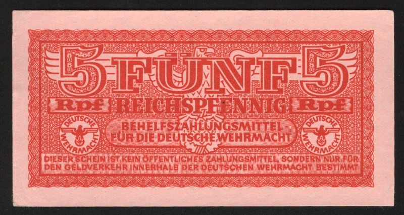 Germany 5 Reichspfennig 1942 
P# M33; UNC