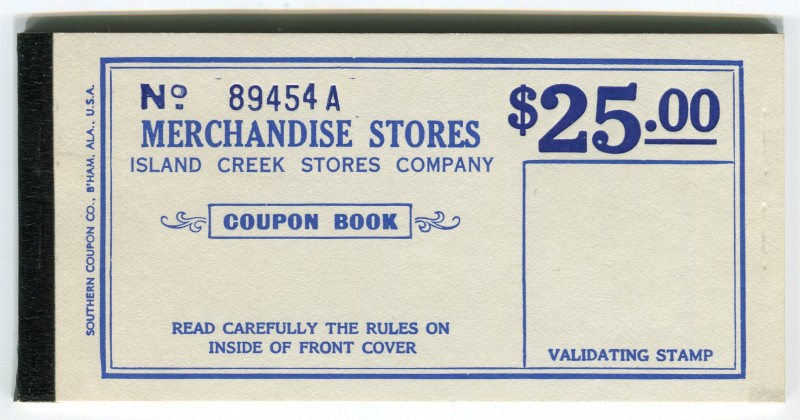 Norway Island Creek Stores Company Full Coupon Book for 25$ 1915
IC-24; 19 page...