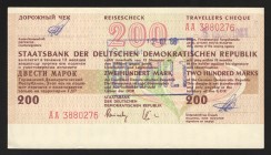 Russia German Traveller Cheque 200 Roubles 1988 
UNC-