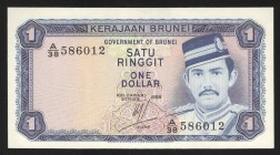 Brunei 1 Dollar 1988 
P# 6; UNC