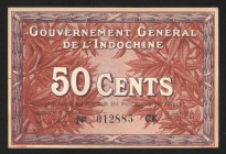 French Indochina 50 Cents 1939 
P# 87d; UNC