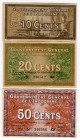 French Indochina Set of 10 20 & 50 Cents 1939 (ND)
XF+/AUNC