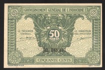 French Indochina 50 Cents 1942 
P# 91a; UNC