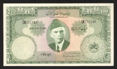Pakistan 100 Rupees 1957 
P# 18a; aUNC