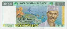 Djibouti 10000 Francs 2005 (ND)
P# 45; Banque Centrale de Djibouti. UNC.