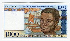 Madagascar 1000 Francs 1994 
P# 76; UNC