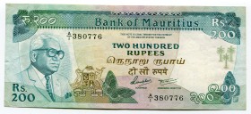Mauritius 200 Rupees 1985 
P# 39a; № A/1 380776; AUNC