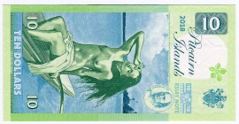 Pitcairn 10 Dollars 2018 Specimen
# A 00692P;Gabris banknote; Mintage: 1250; Pitcairn Islands; UNC