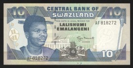 Swaziland 10 Emalangeni 1995 
P# 24a; UNC
