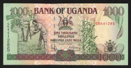 Uganda 1000 Shillings 1994 
P# 36a; UNC