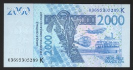West African States Senegal 2000 Francs 2003 
P# 716Ka; UNC