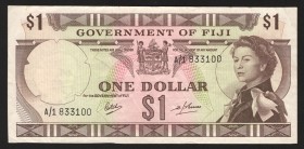 Fiji 1 Dollar 1969 Rare
P# 59; VF-XF