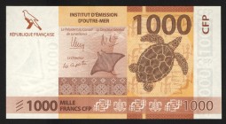 French Pacific Territories 1000 Francs 2014 
P# 6; UNC