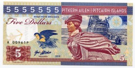 Pitcairn 5 Dollars 2018 Specimen "John Adams"
Fantasy Banknote; Limited Edition; Made by Matej Gábriš; BUNC