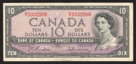 Canada 10 Dollars 1954 
P# 79b; VF
