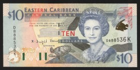 East Caribbean States 10 Dollars 2000 
P# 38k; UNC