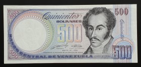 Venezuela 500 Bolivares 1990 Without number
P# 67d; AUNC