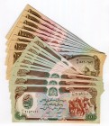 Afghanistan Lot of 20 Banknotes 1979 & 1991 With Consecutive Numbers!
500 & 1000 Afghanis 1979 & 1991; UNC, Crispy