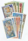 Bhutan Lot of 12 Banknotes 
Various Dates & Denominations