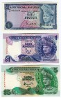 Malaysia 2 x 1 & 5 Ringgit 1976 - 1984
Scarcer pieces included; UNC