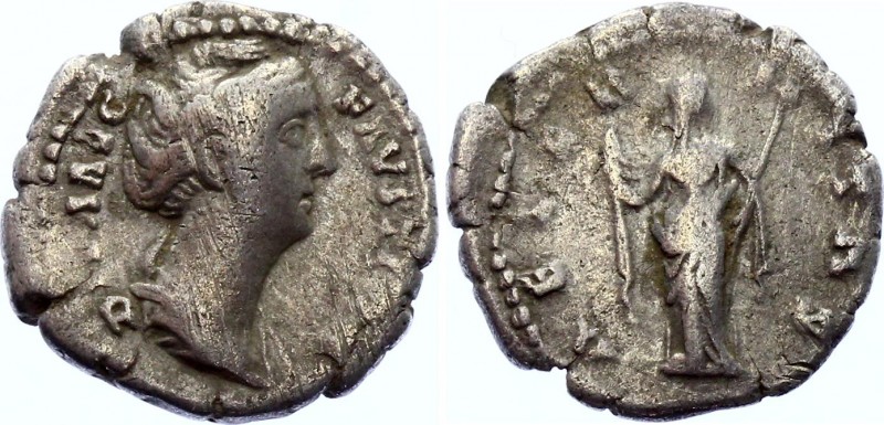 Roman Empire Faustina I AR Denarius 141 A.D.
RIC# 346b; DIVA AVG FAVSTINA, drap...