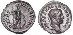 Roman Empire Severus Alexander Denarius 228 A.D
RIC# 83a; Silver 2.65g
