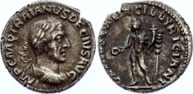 Roman Empire Trajan Decius AR Denarius 249 - 251 A.D. Collectors Copy!
RIC# 16b.; IMP C M Q TRAIANVS DECIVS AVG Laureate and cuirassed bust r. Rev. G...
