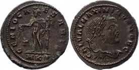 Roman Empire Follis Silvered Galerius 297 - 298 A.D.
Galerius, as Caesar, Silvered Æ Nummus, AD 297-298. GAL VAL MAXIMIANVS NOB CAES, laureate head r...