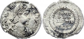Roman Empire Siliqva Constantius 337 - 361 A.D.
Siliqua Obv: DNCONSTANTIVSPFAVG - Diademed, draped and cuirassed bust right. Rev: No legend Exe: C S ...