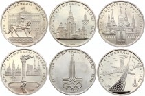 Russia - USSR Set of 6 Olympic Coins 1977 - 1980
1 Rouble 1977-1980; Comes with Original Red Box