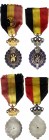 Belgium Lot of 2 Labour Decorations - 1st & 2nd Class 
"Industrial and Agricultural Decoration"