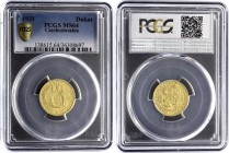 Czechoslovakia 1 Dukat 1931 PCGS MS 64
KM# 8; Without serial numbers; Gold (.986) 3.49g 19.75mm