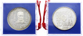 Slovakia 200 Korun 1995 PROOF RARE
KM# 24; Silver Proof; Mint. 1,500; 200th Anniversary - Birth of Pavol Josef Safarik; Original Sealed Bank Package