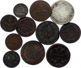 Austria Lot of 11 Coins 1762 - 1885
With Silver; Various Dates & Denominations