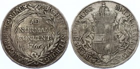 Austria 1 Thaler 1766 Burgau
KM# 16; Silver; Maria Theresia; Gunzburg