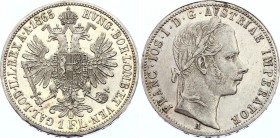 Austria 1 Florin 1865 A - Wien
KM# 2219; Silver; Franz Joseph I
