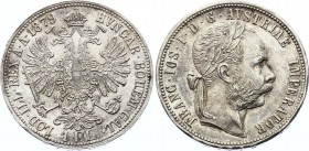 Austria 1 Florin 1879 
KM# 2222; Franz Joseph I; Silver; AUNC