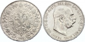Austria 5 Corona 1909 
KM# 2813; Silver; Franz Joseph I.