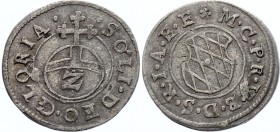 German States Bavaria 2 Kreuzer 1623 (ND)
KM# 128.2 (without date; Value Z); Silver