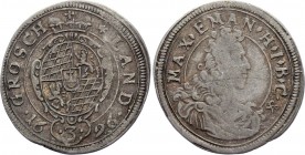 German States Bavaria 3 Kreuzer 1696 
KM# 367; Silver; Maximilian II Emanuel